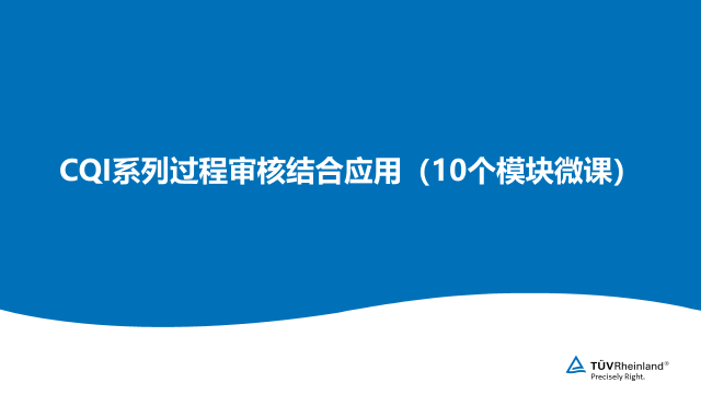 CQI 系列过程审核结合应用（10 个模块,焊接、注塑）
